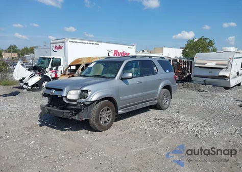 2007 Toyota Sequoia Sr5 из США, поврежденный, VIN 5TDBT44AX7S289762